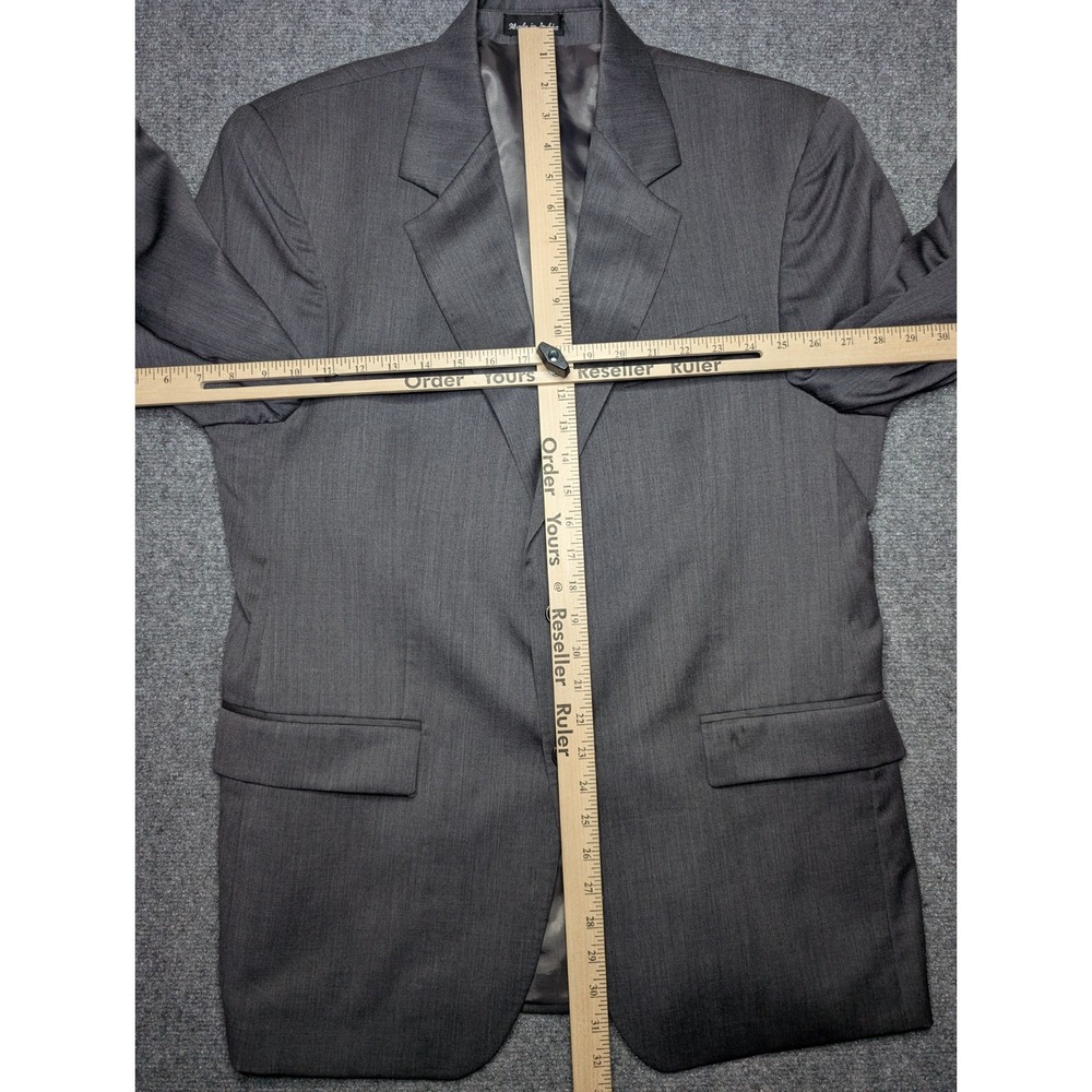 Lauren Ralph Lauren Grey Mens Size 44R 100% Wool Jacket Blazer Sport Coat - Picture 8 of 12